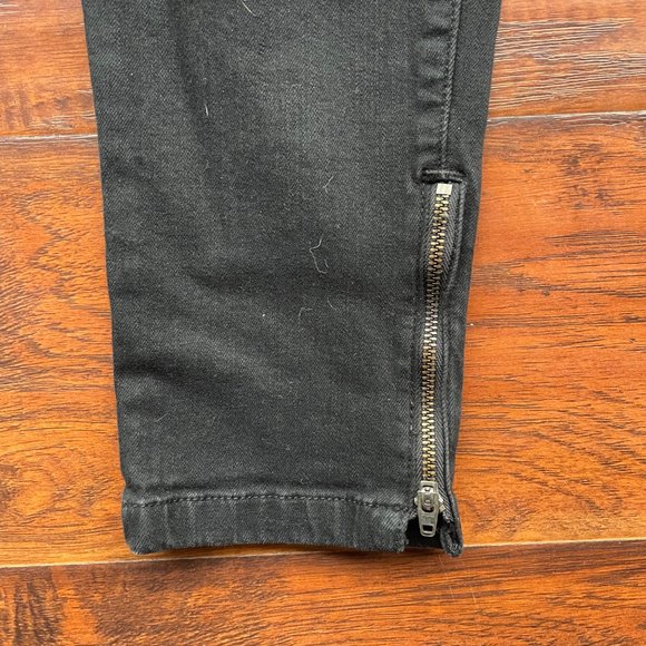 Vince Black Jeans with Zipper Detail - Picture 7 of 9